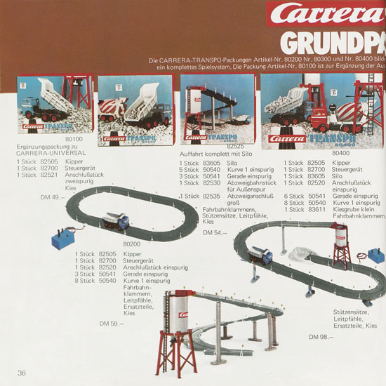 Seite 36 Carrera Katalog 1972-1973