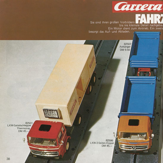 Seite 38 Carrera Katalog 1972-1973