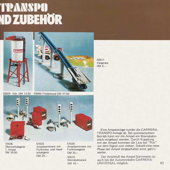 Seite 43 Carrera Katalog 1972-1973