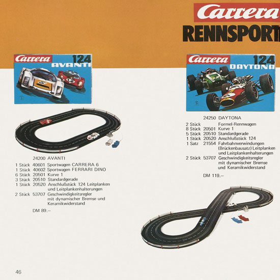 Seite 46 Carrera Katalog 1972-1973