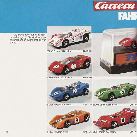 Seite 68 Carrera Katalog 1972-1973