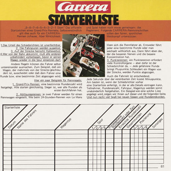 Carrera Katalog 1972-1973