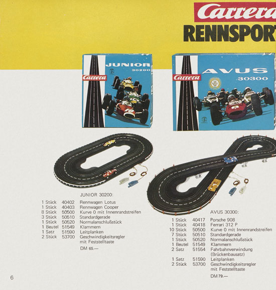 Seite 6 Carrera Katalog 1973-1974
