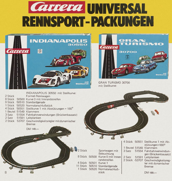 Seite 8 Carrera Katalog 1973-1974