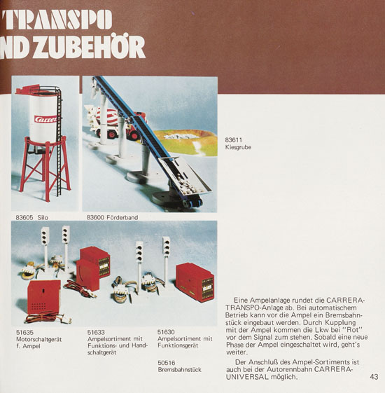 Seite 43 Carrera Katalog 1974-1975