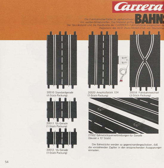 Seite 54 Carrera Katalog 1974-1975