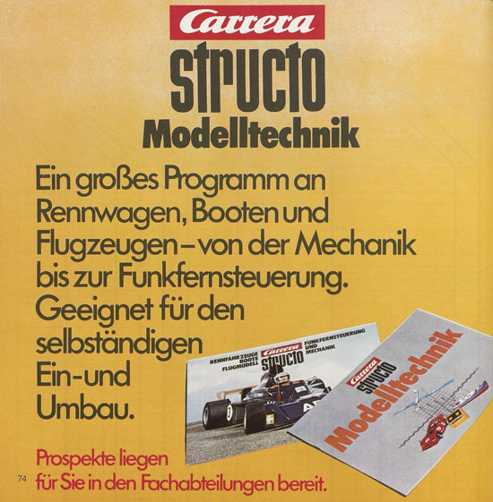 Seite 74 Carrera Katalog 1974-1975