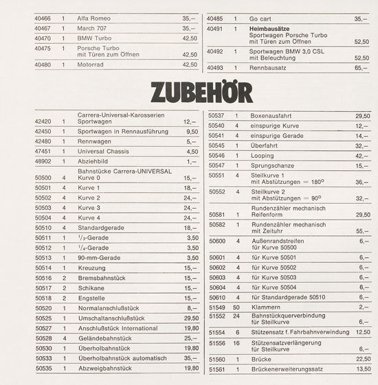 Seite 77 Carrera Katalog 1974-1975
