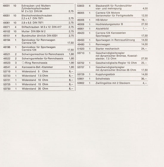 Seite 82 Carrera Katalog 1974-1975