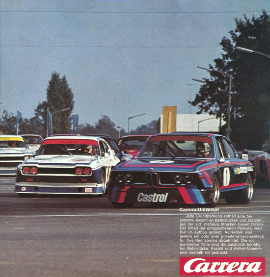 Carrera Autorennbahn Katalog 1975-1976