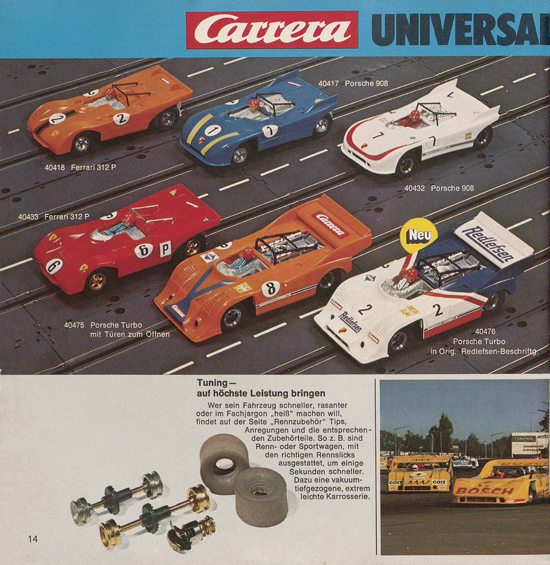 Seite 14 Carrera Autorennbahn Katalog 1975-1976