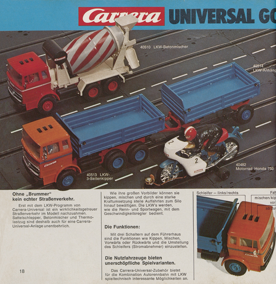 Carrera Autorennbahn Katalog 1975-1976