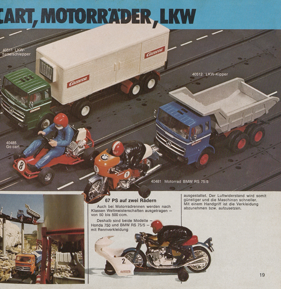 Seite 19 Carrera Autorennbahn Katalog 1975-1976