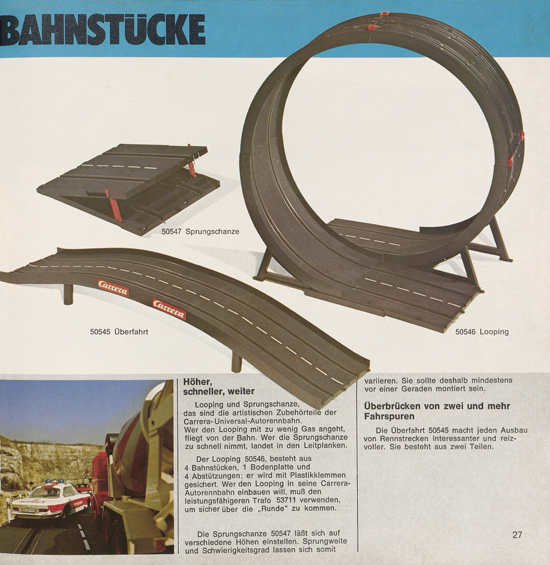 Seite 27 Carrera Autorennbahn Katalog 1975-1976