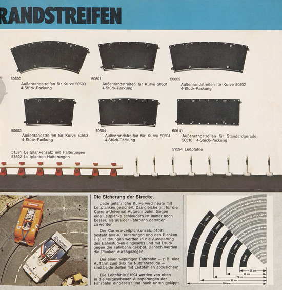 Carrera Autorennbahn Katalog 1975-1976