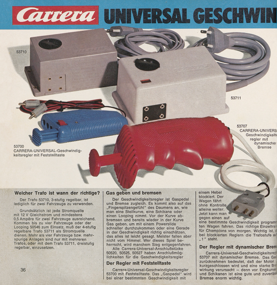 Seite 36 Carrera Autorennbahn Katalog 1975-1976