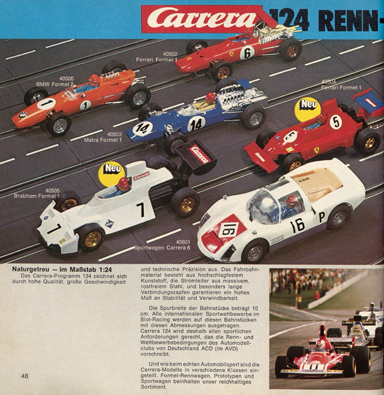 Seite 48 Carrera Autorennbahn Katalog 1975-1976