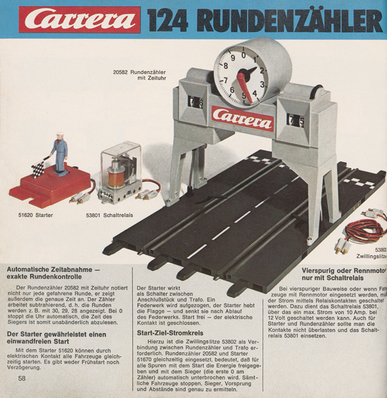 Carrera Autorennbahn Katalog 1975-1976