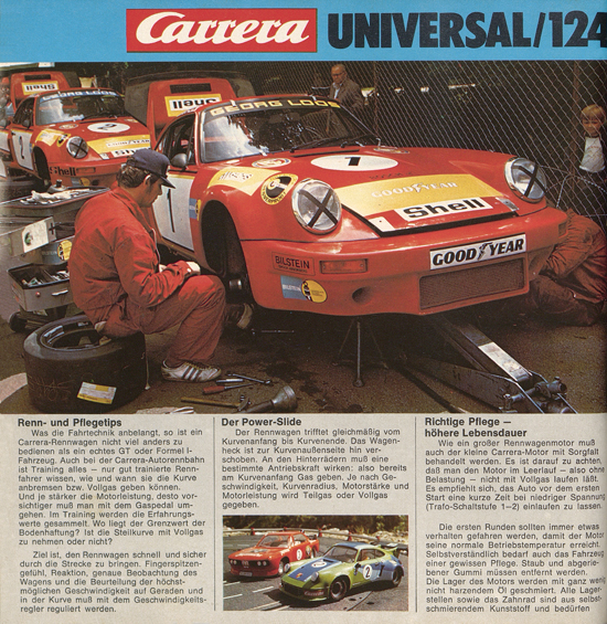 Carrera Autorennbahn Katalog 1975-1976