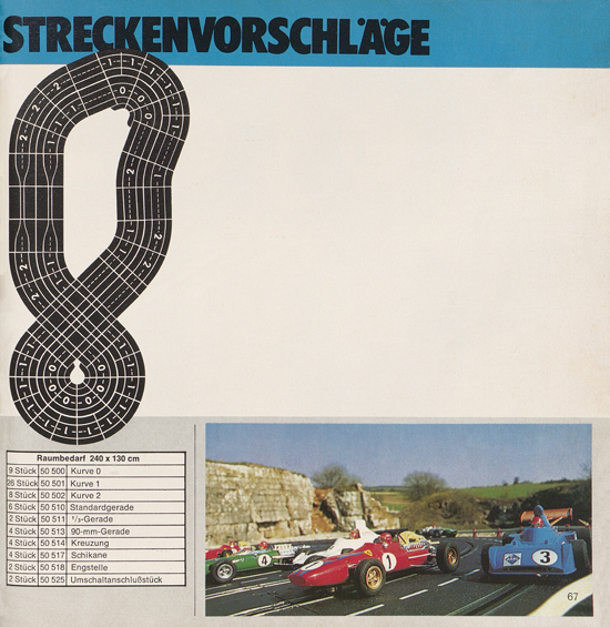 Seite 67 Carrera Autorennbahn Katalog 1975-1976