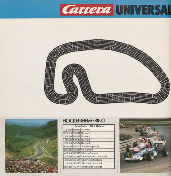 Carrera Autorennbahn Katalog 1975-1976