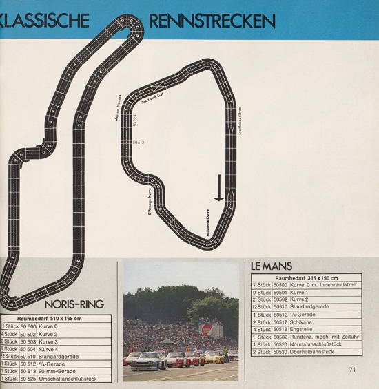 Seite 71 Carrera Autorennbahn Katalog 1975-1976
