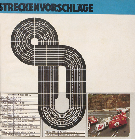 Seite 75 Carrera Autorennbahn Katalog 1975-1976