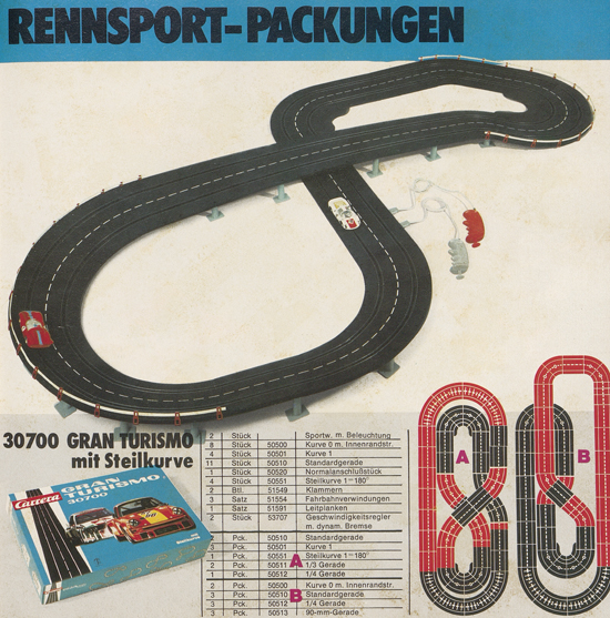 Carrera Autorennbahn Katalog 1976-1977