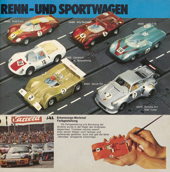 Carrera Autorennbahn Katalog 1976-1977