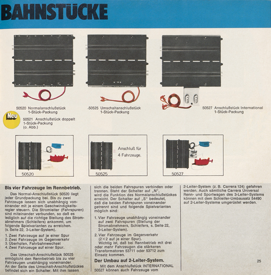 Carrera Autorennbahn Katalog 1976-1977