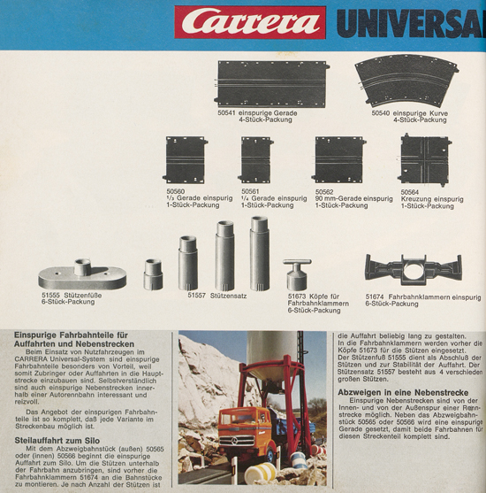 Carrera Autorennbahn Katalog 1976-1977