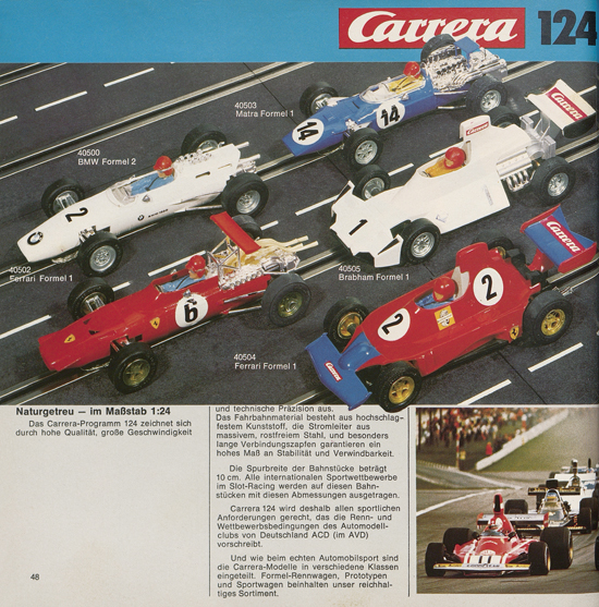 Carrera Autorennbahn Katalog 1976-1977