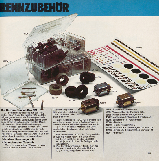 Carrera Autorennbahn Katalog 1976-1977