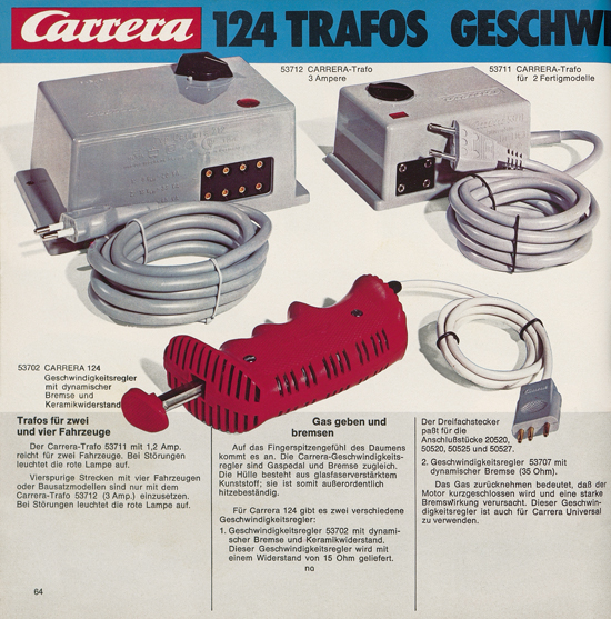 Carrera Autorennbahn Katalog 1976-1977