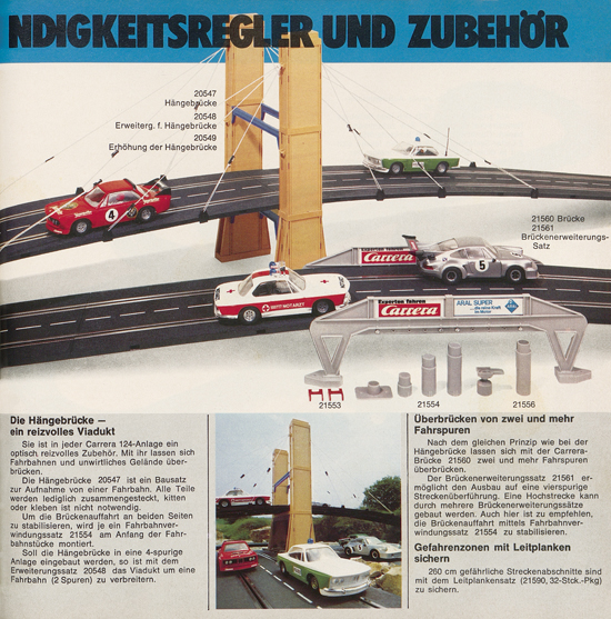 Carrera Autorennbahn Katalog 1976-1977