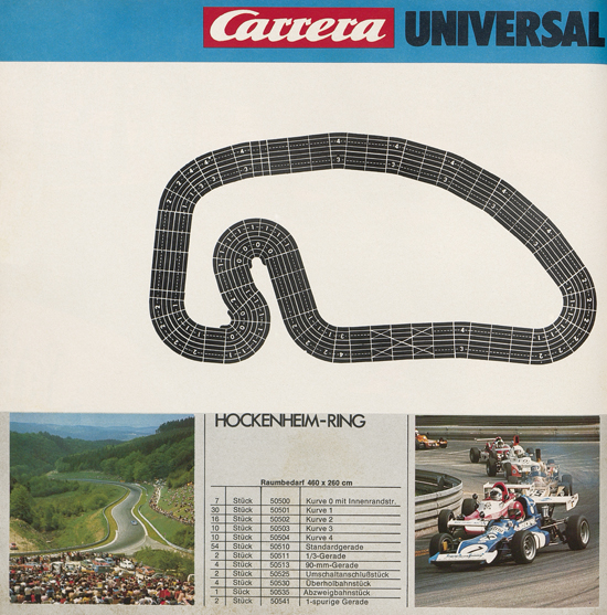 Carrera Autorennbahn Katalog 1976-1977