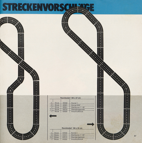 Carrera Autorennbahn Katalog 1976-1977