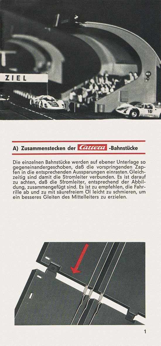 Carrera Universal Betriebs- und Montageanleitung um 1970