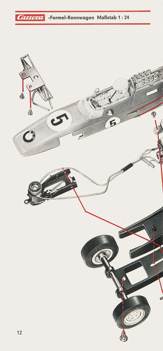 Carrera Universal Betriebs- und Montageanleitung um 1970