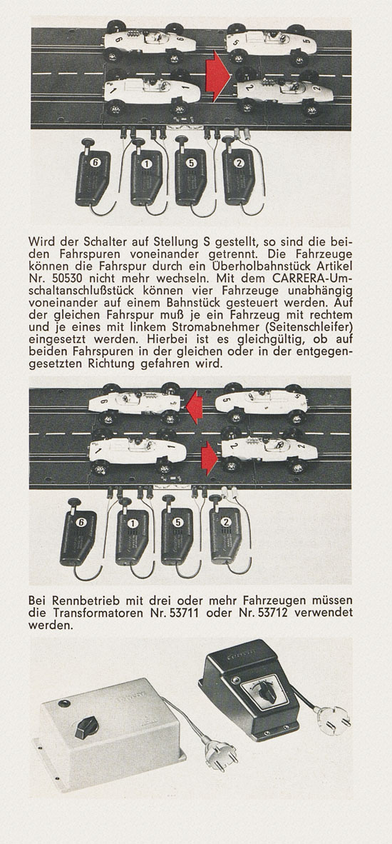 Carrera Universal Betriebs- und Montageanleitung um 1970