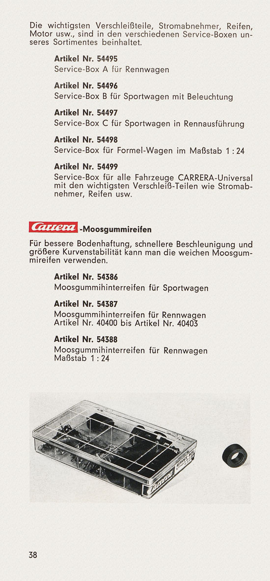 Carrera Universal Betriebs- und Montageanleitung um 1970