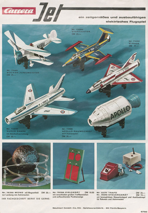 Carrera Jet Produktblatt 1971