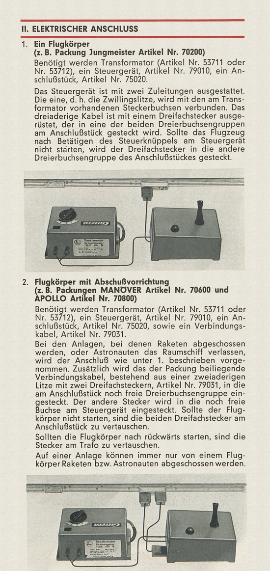 Carrera Jet Anleitung 1970