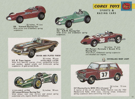 Seite 11 Corgi Toys Katalog 1965