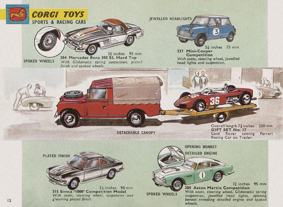 Seite 12 Corgi Toys Katalog 1965