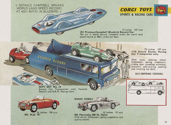 Seite 13 Corgi Toys Katalog 1965