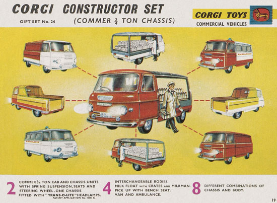 Seite 19 Corgi Toys Katalog 1965