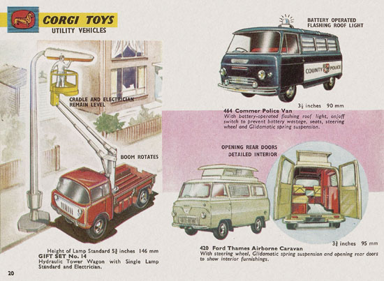 Seite 20 Corgi Toys Katalog 1965