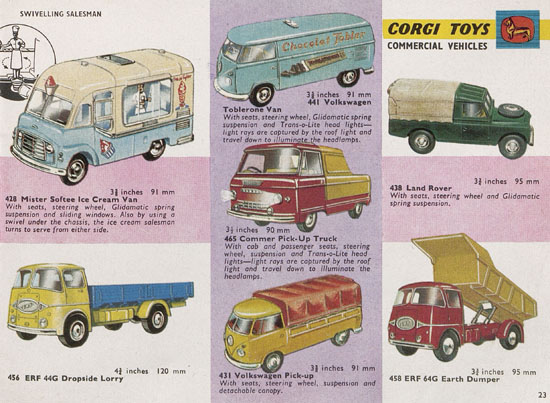 Seite 23 Corgi Toys Katalog 1965