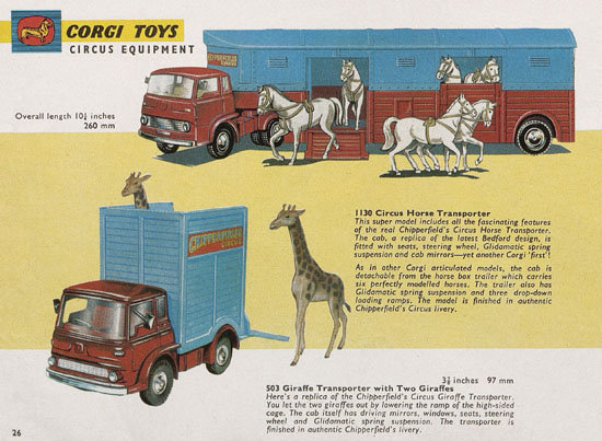 Seite 26 Corgi Toys Katalog 1965
